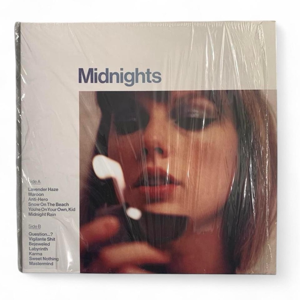 Taylor Swift Midnights Vinyl - Blue and White